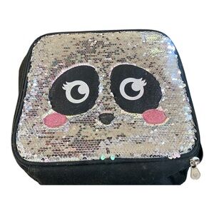 Justice Silver Sequin Panda Bag